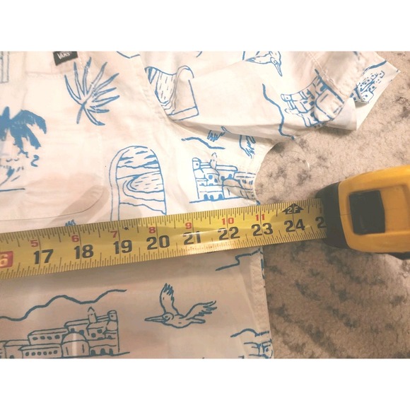 Vans Shirt Mens Sz Large Relaxed‎ Oversized Classic Fit Camper Aloha Shirt Beach - Picture 11 of 14